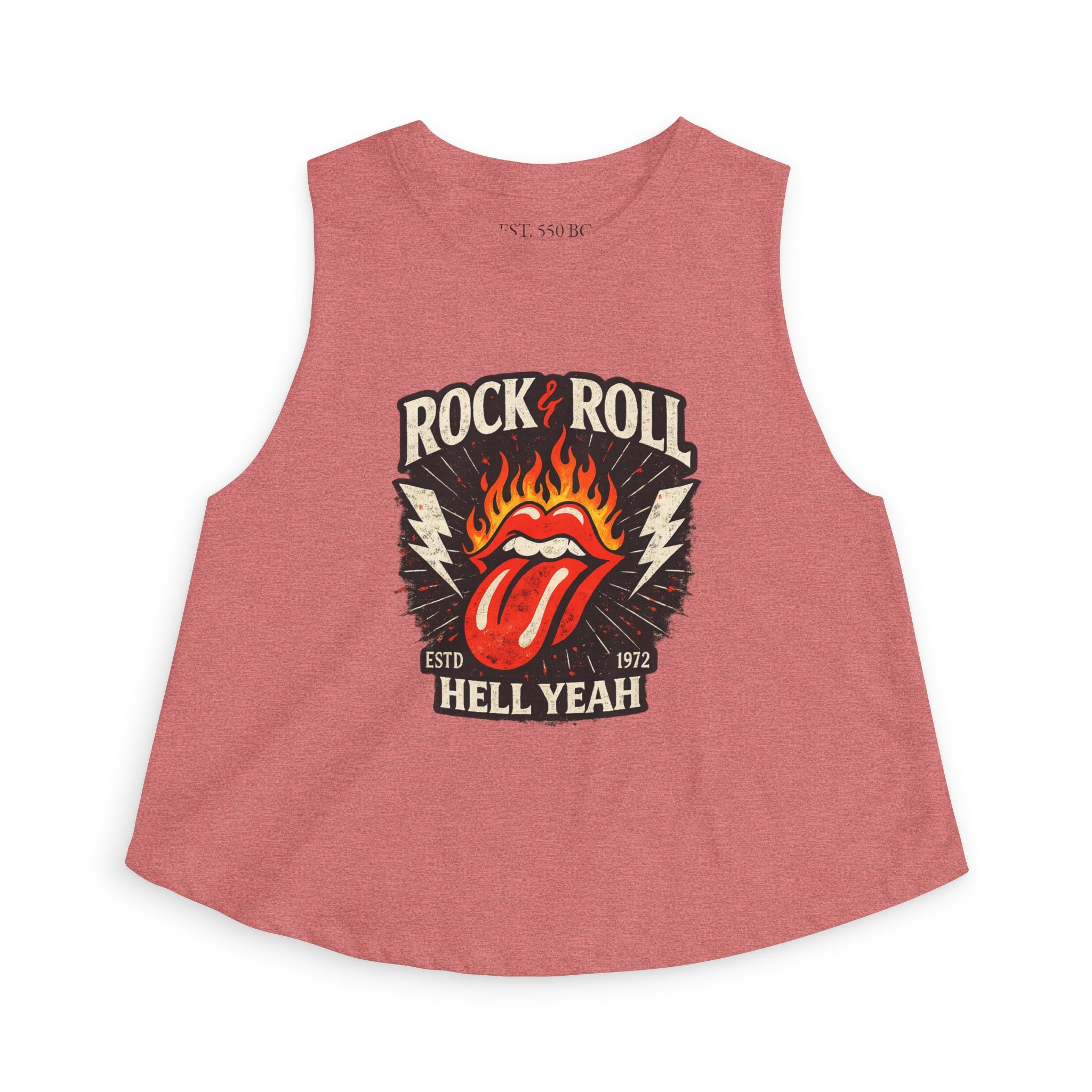 Rock & Roll "Hell Yeah" Flaming Tongue Tank Top
