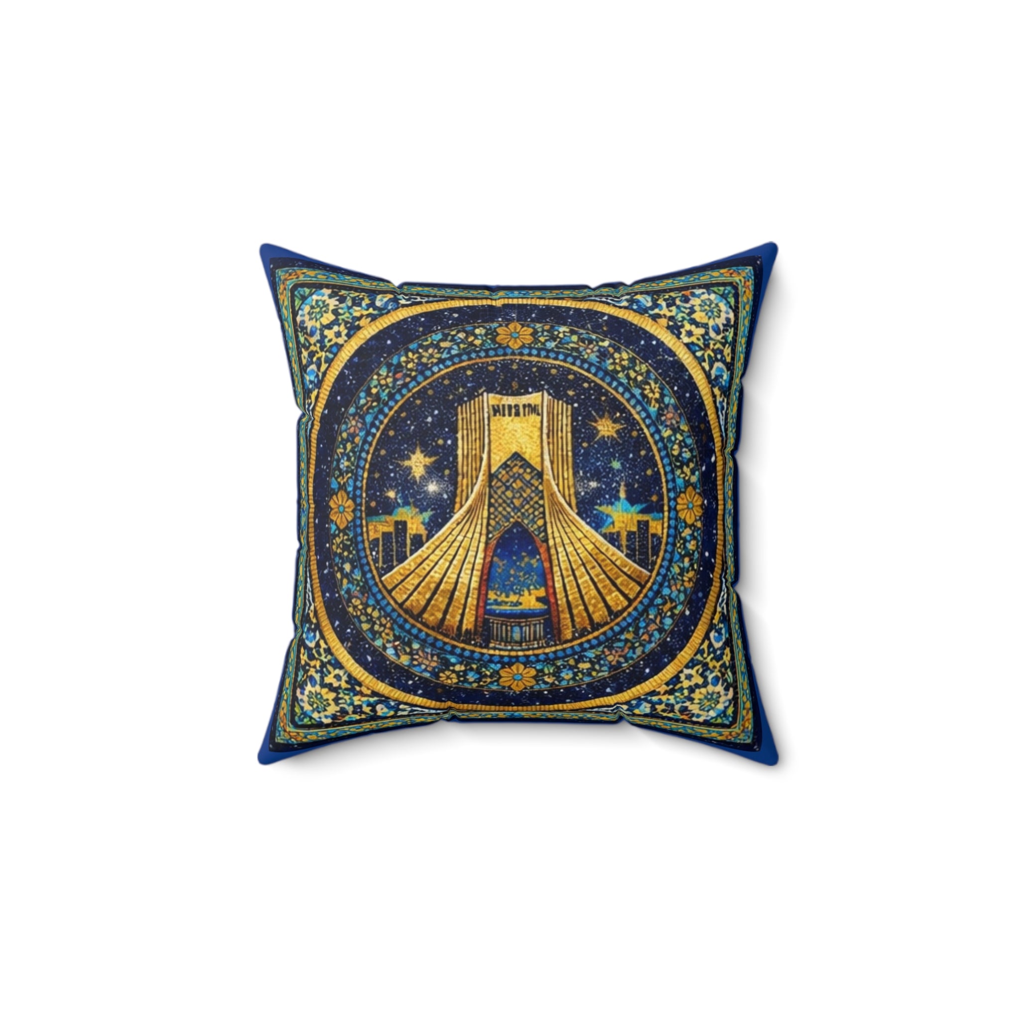 "Azadi Tower" Night Sky Persian Tehran Decorative Pillow