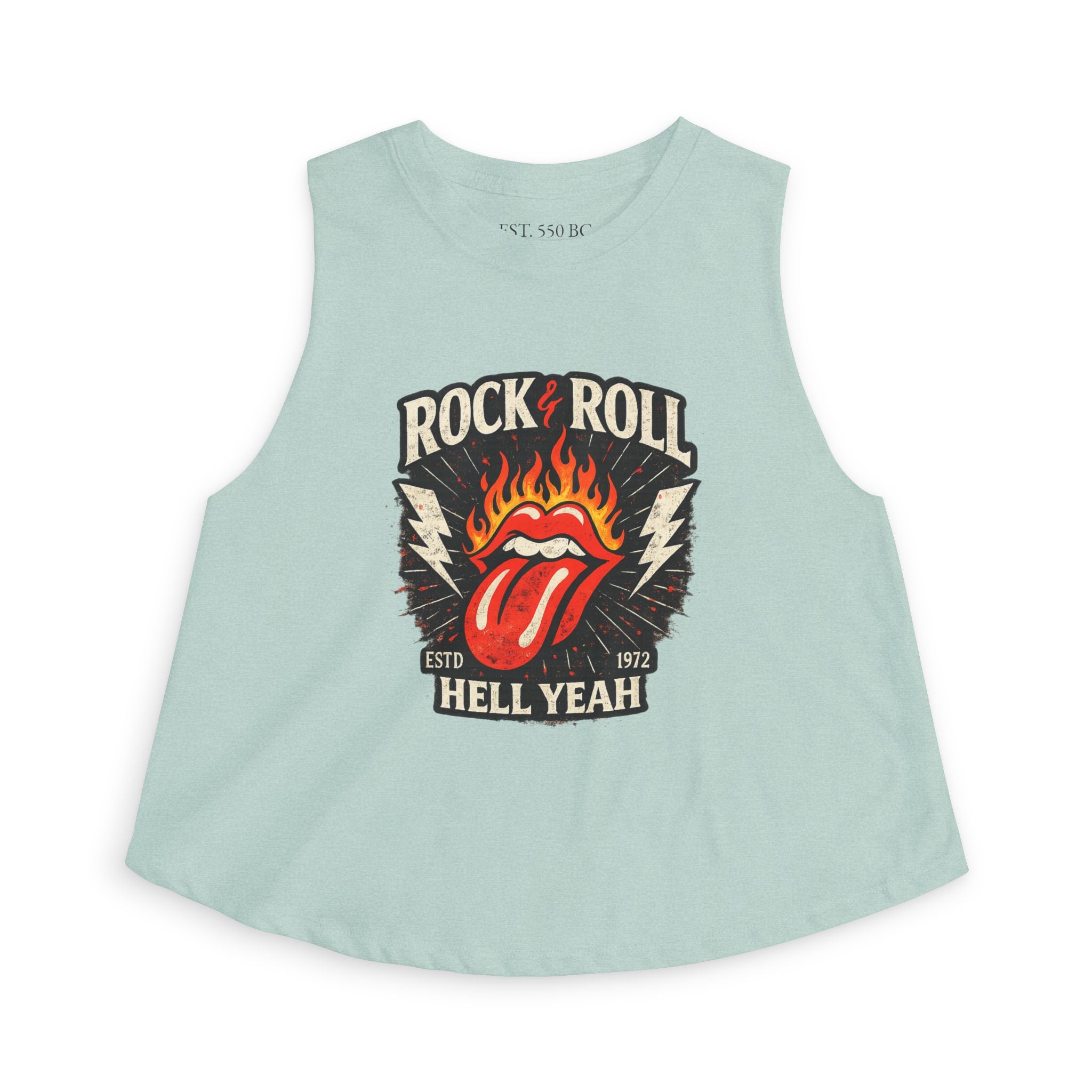 Rock & Roll "Hell Yeah" Flaming Tongue Tank Top