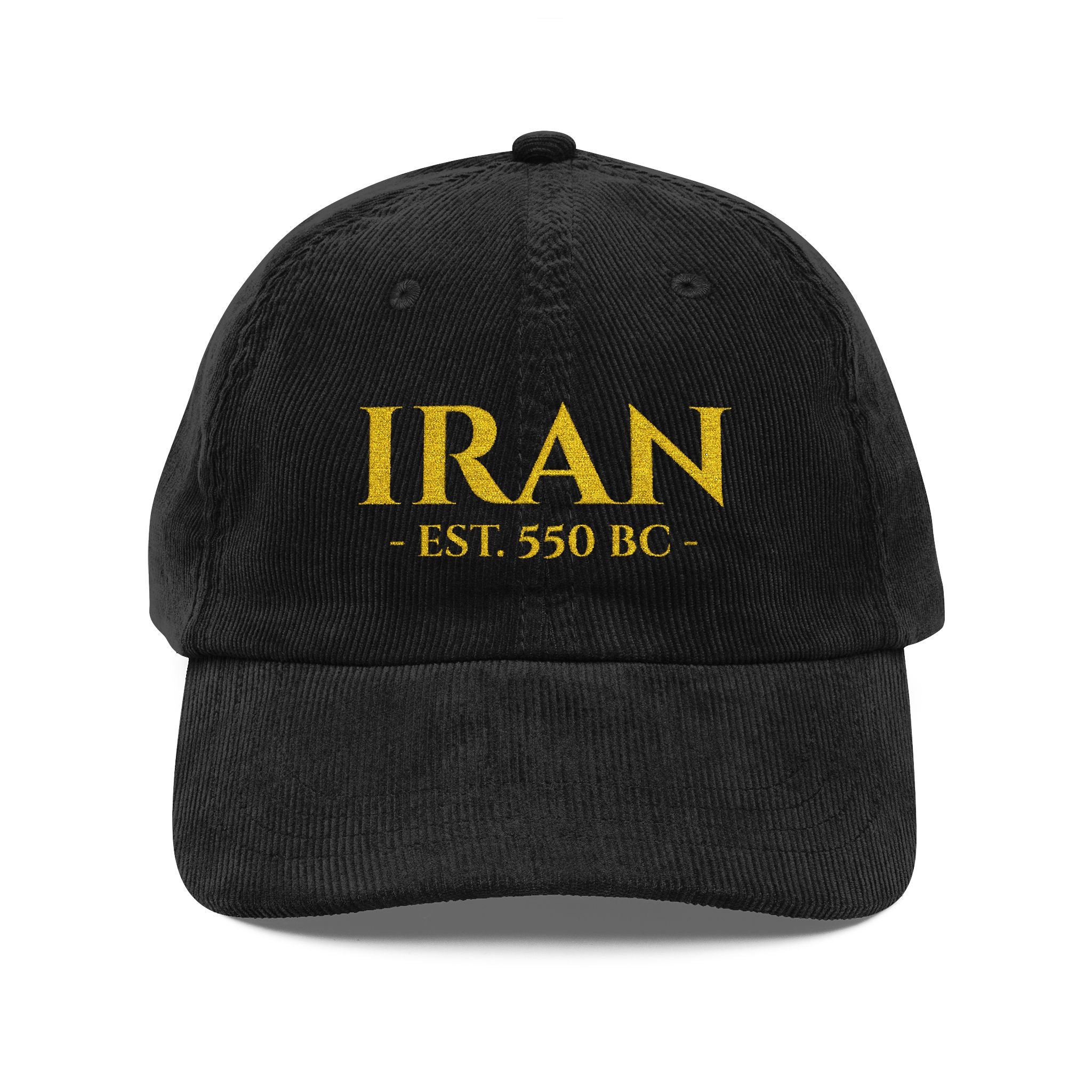 "IRAN" - EST. 550 BC- Embroidered Corduroy Hat