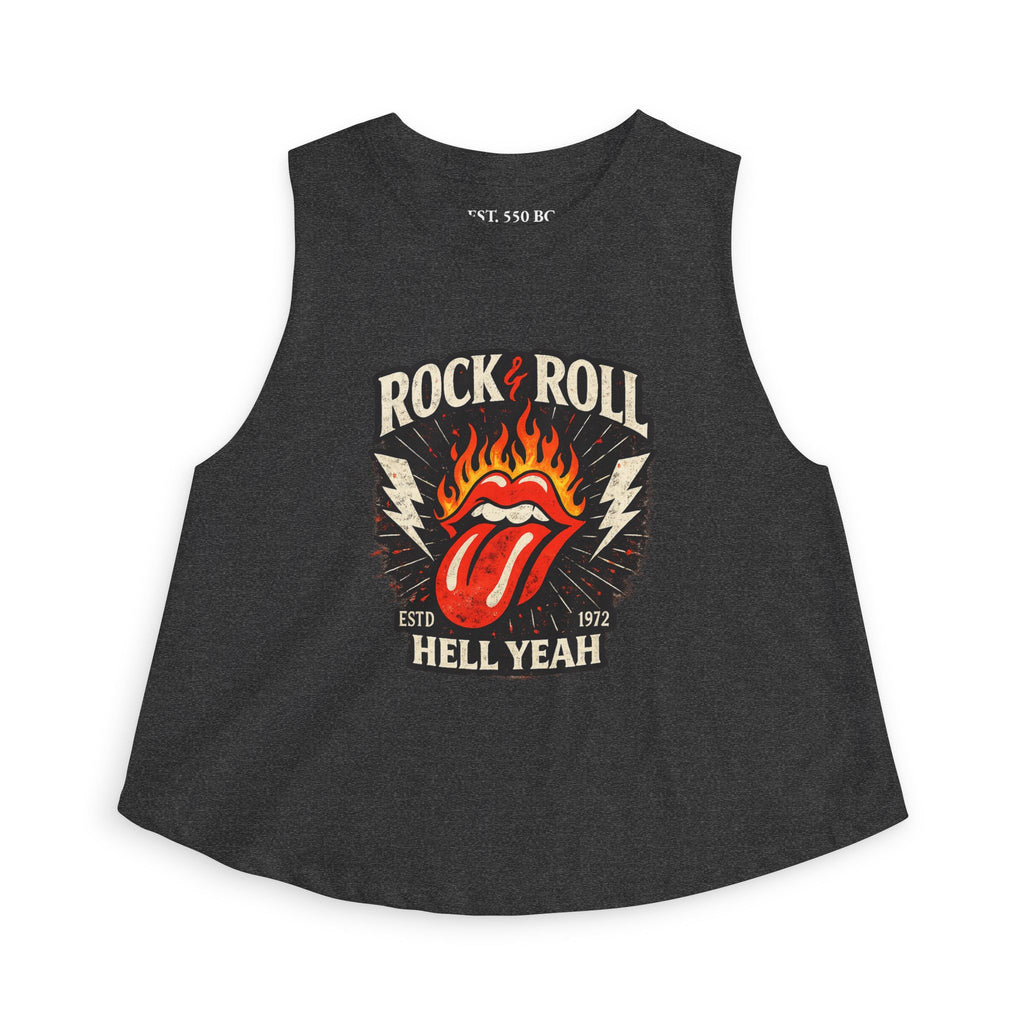 Rock & Roll "Hell Yeah" Flaming Tongue Tank Top