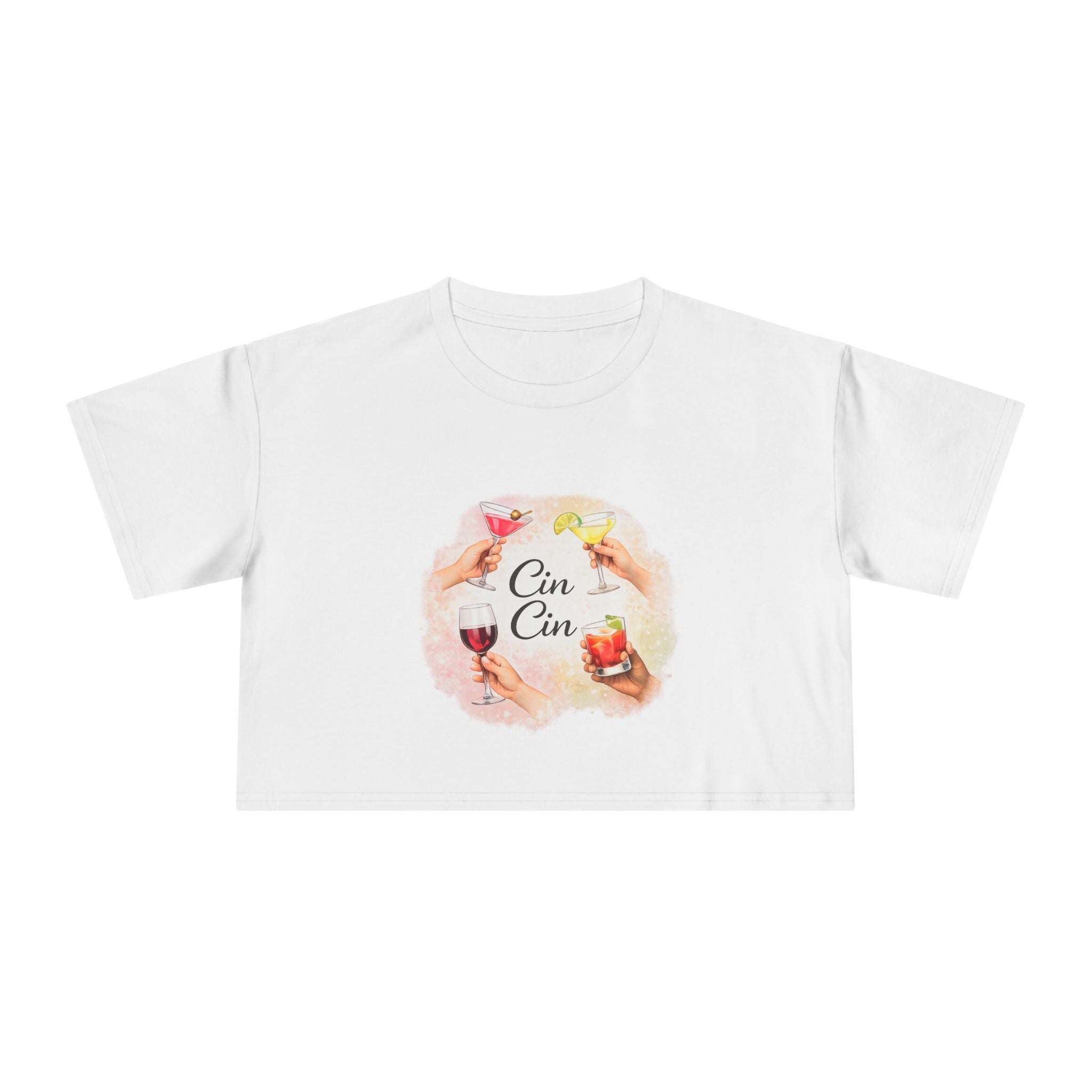 "Cin Cin" to Diversity Crop-Top Tee