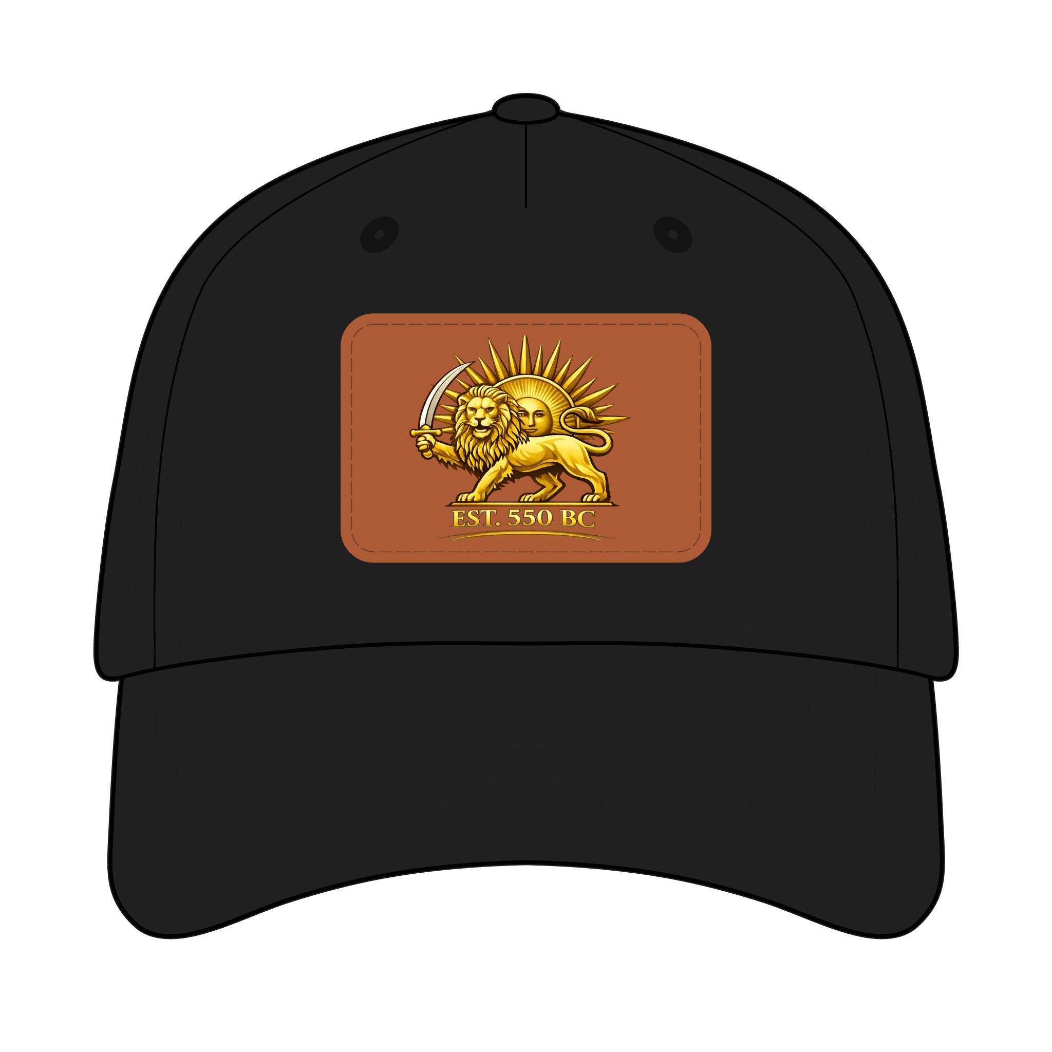 Iran "Lion & Sun" Trucker Hat with leather patch