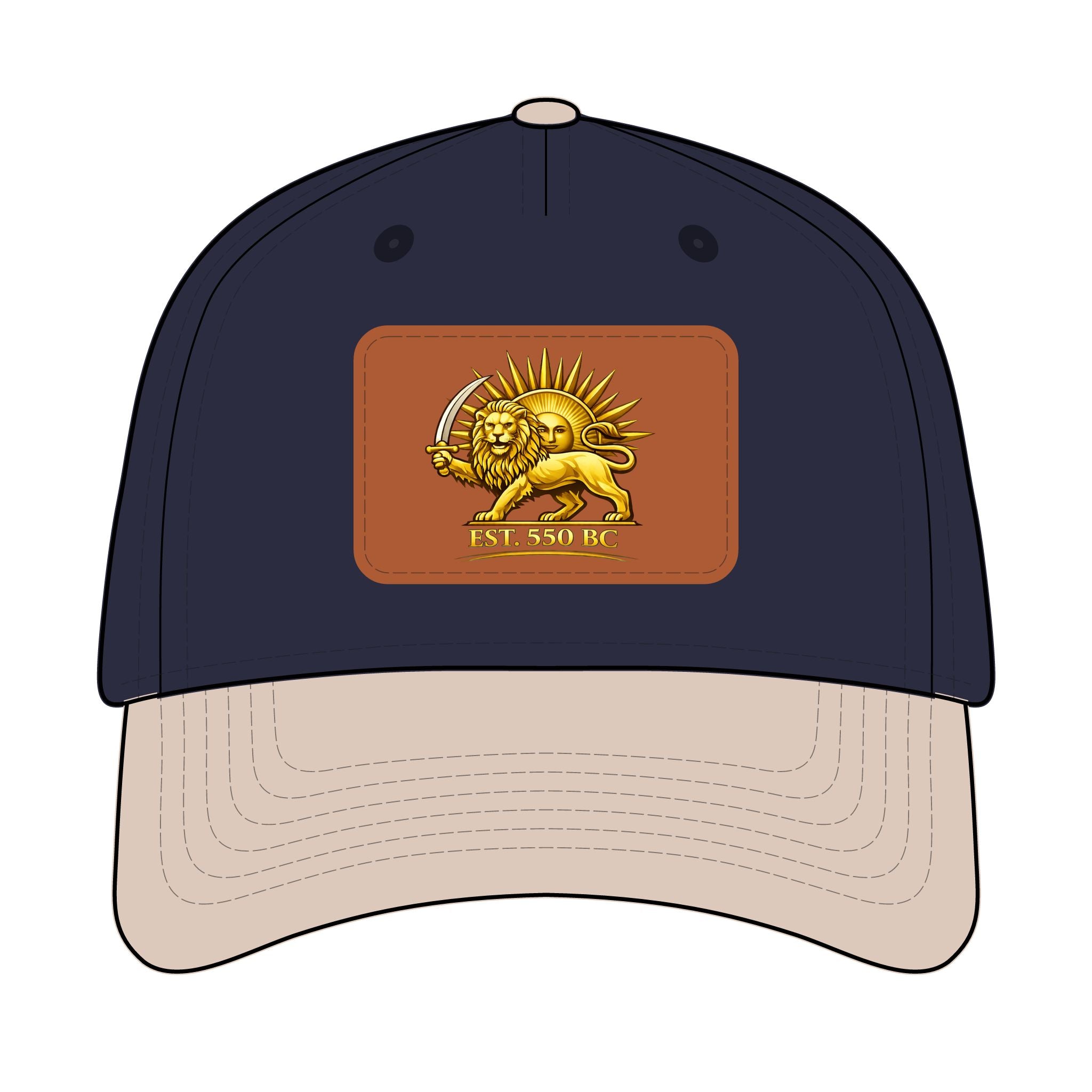 Iran "Lion & Sun" Trucker Hat with leather patch