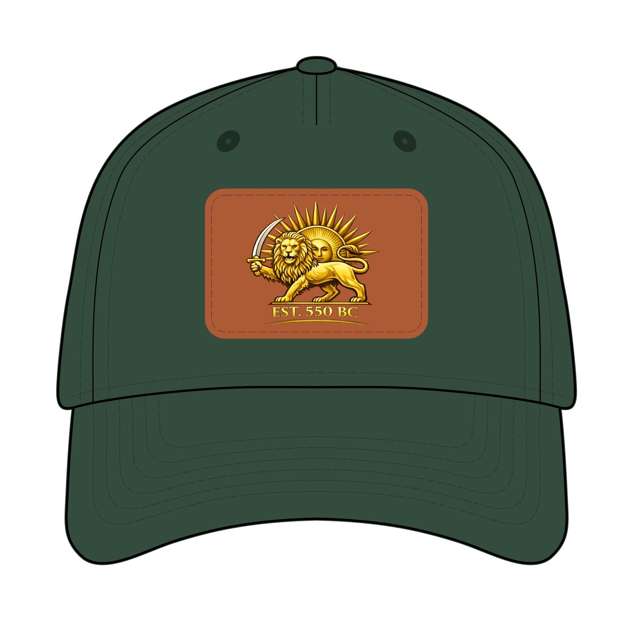 Iran "Lion & Sun" Trucker Hat with leather patch