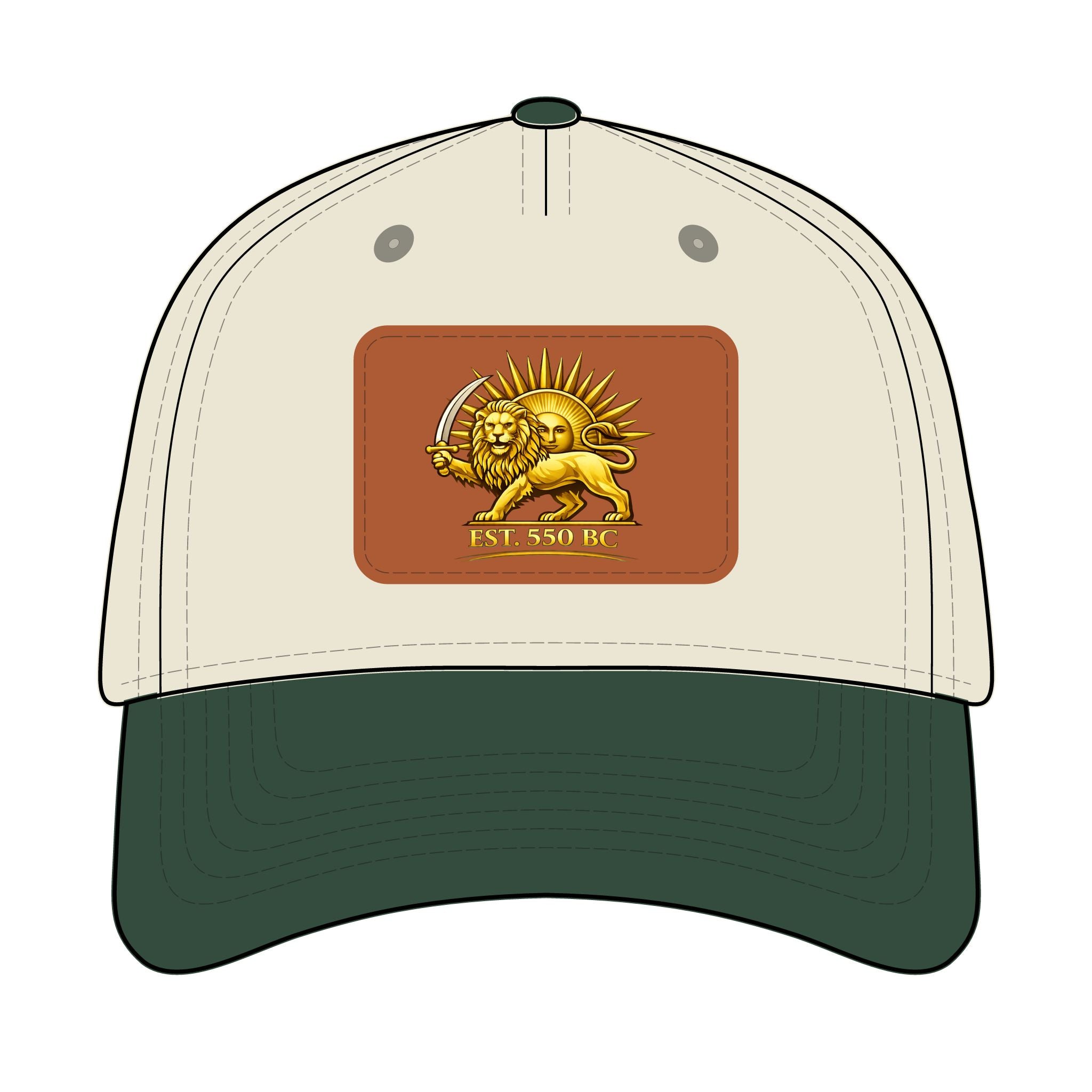 Iran "Lion & Sun" Trucker Hat with leather patch