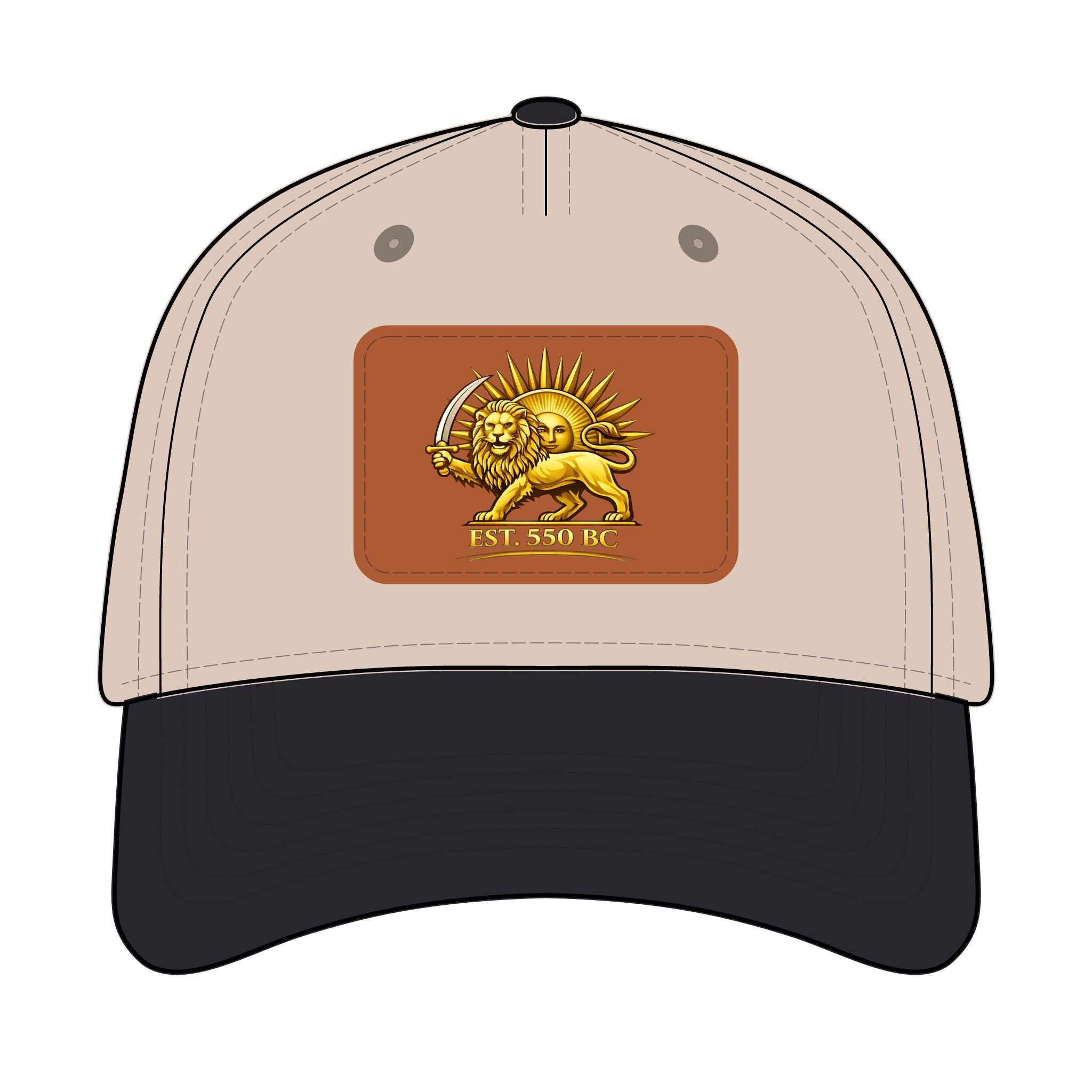 Iran "Lion & Sun" Trucker Hat with leather patch