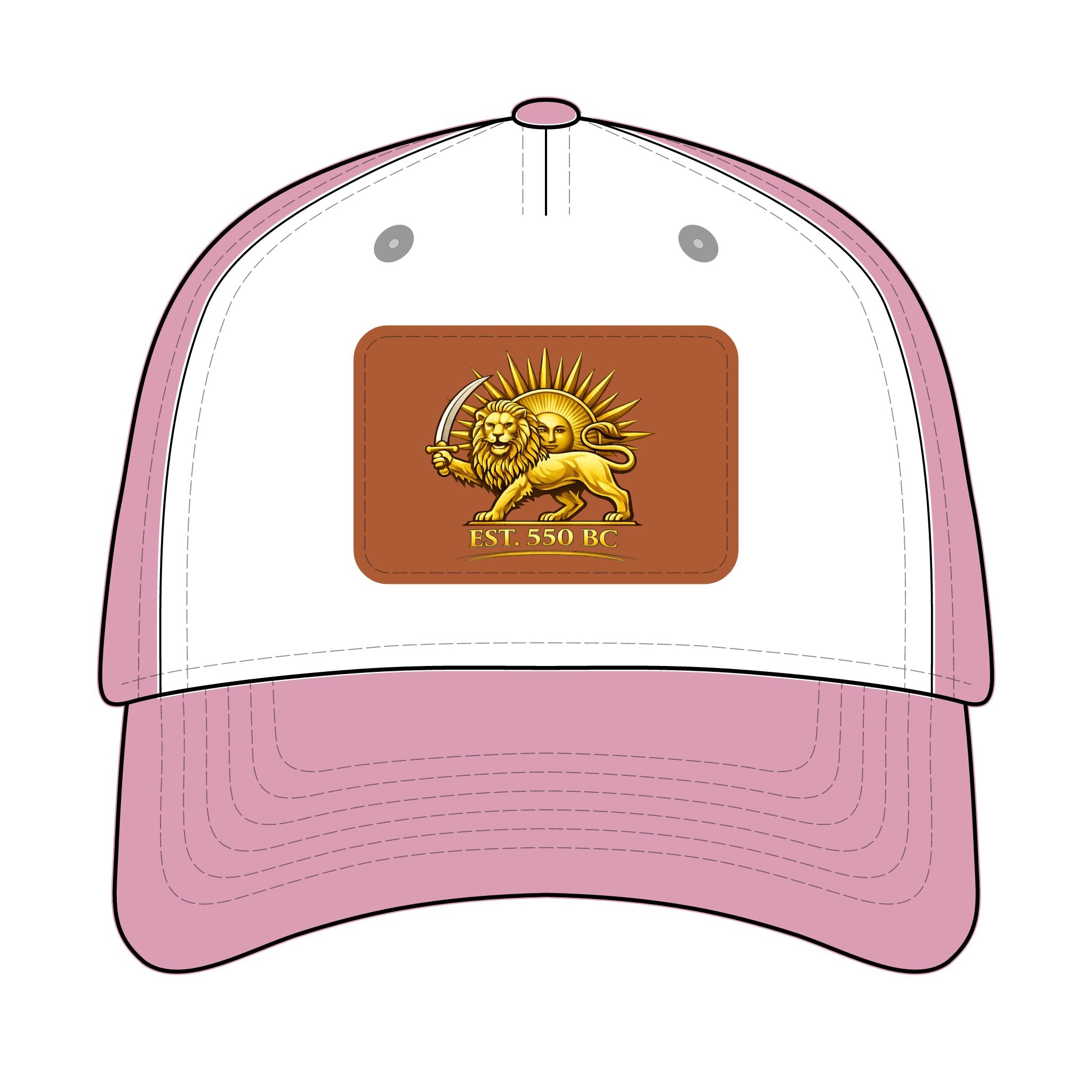 Iran "Lion & Sun" Trucker Hat with leather patch