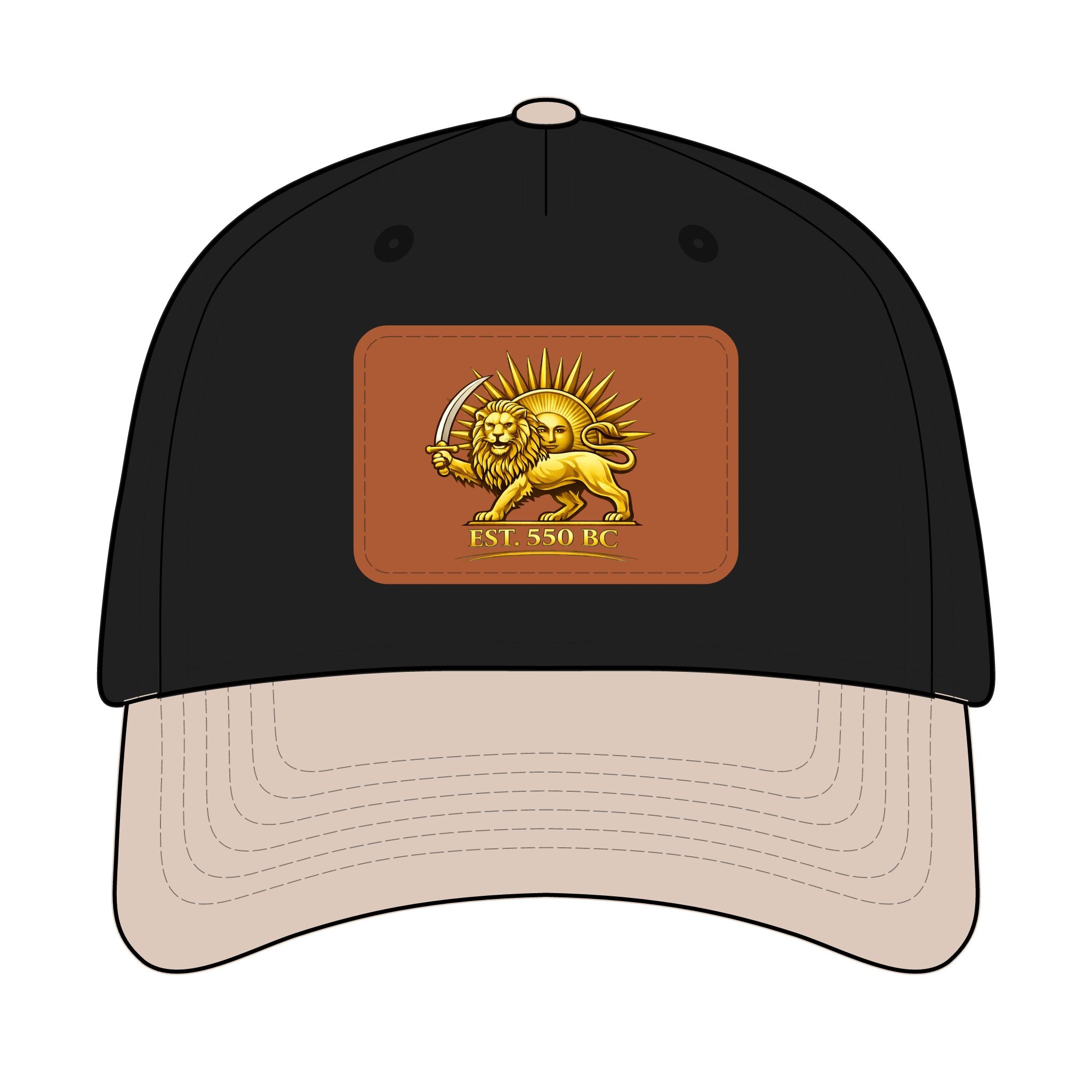 Iran "Lion & Sun" Trucker Hat with leather patch