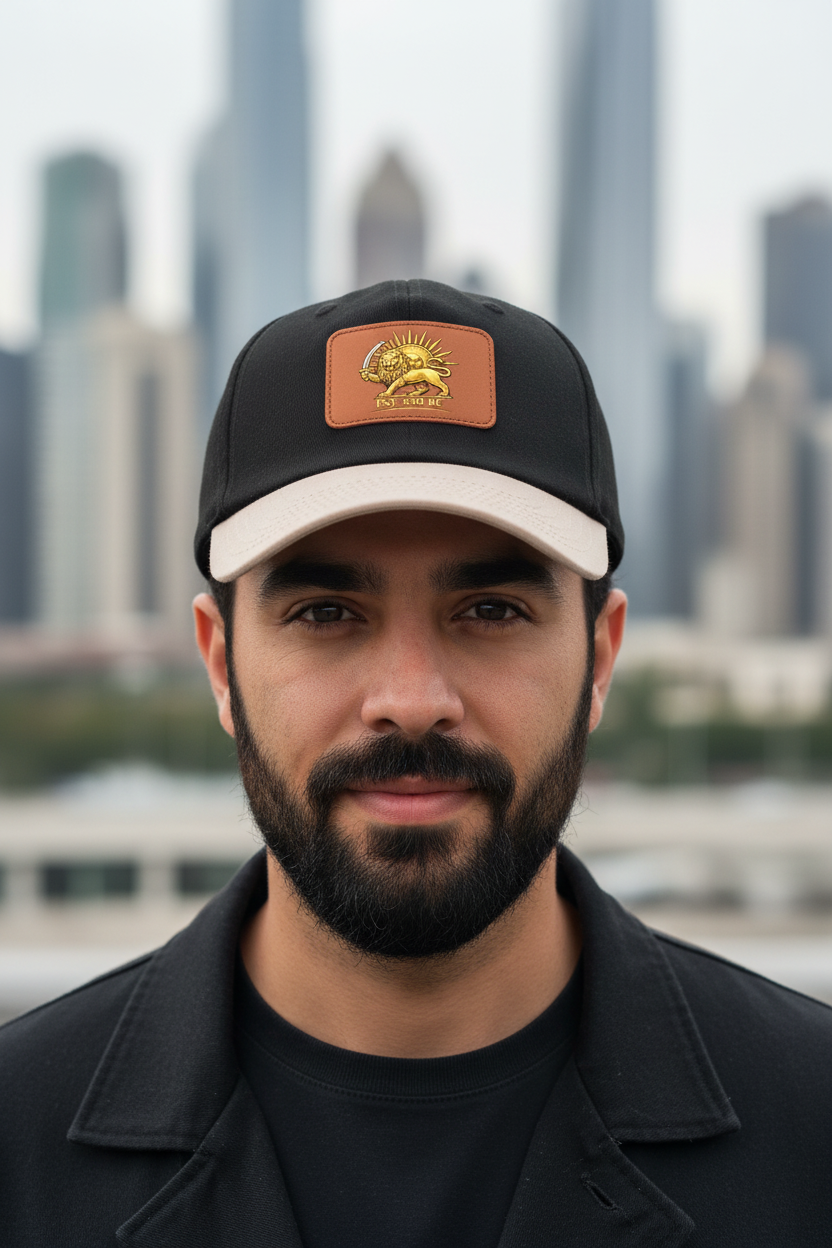 Iran "Lion & Sun" Trucker Hat with leather patch