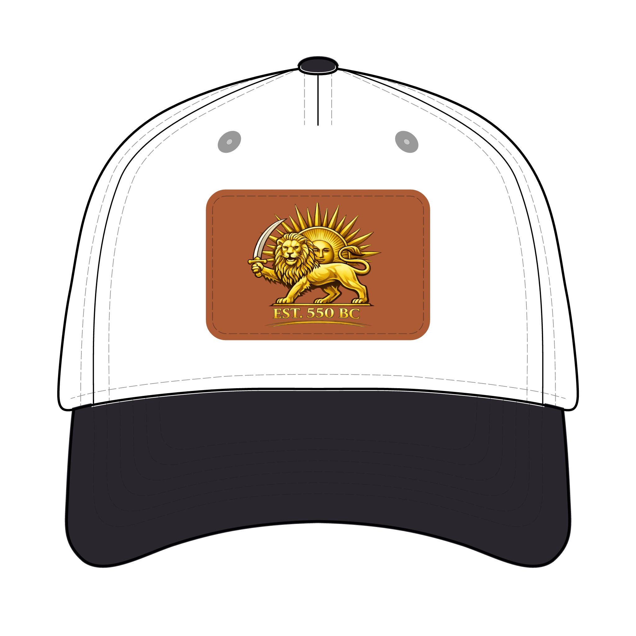 Iran "Lion & Sun" Trucker Hat with leather patch