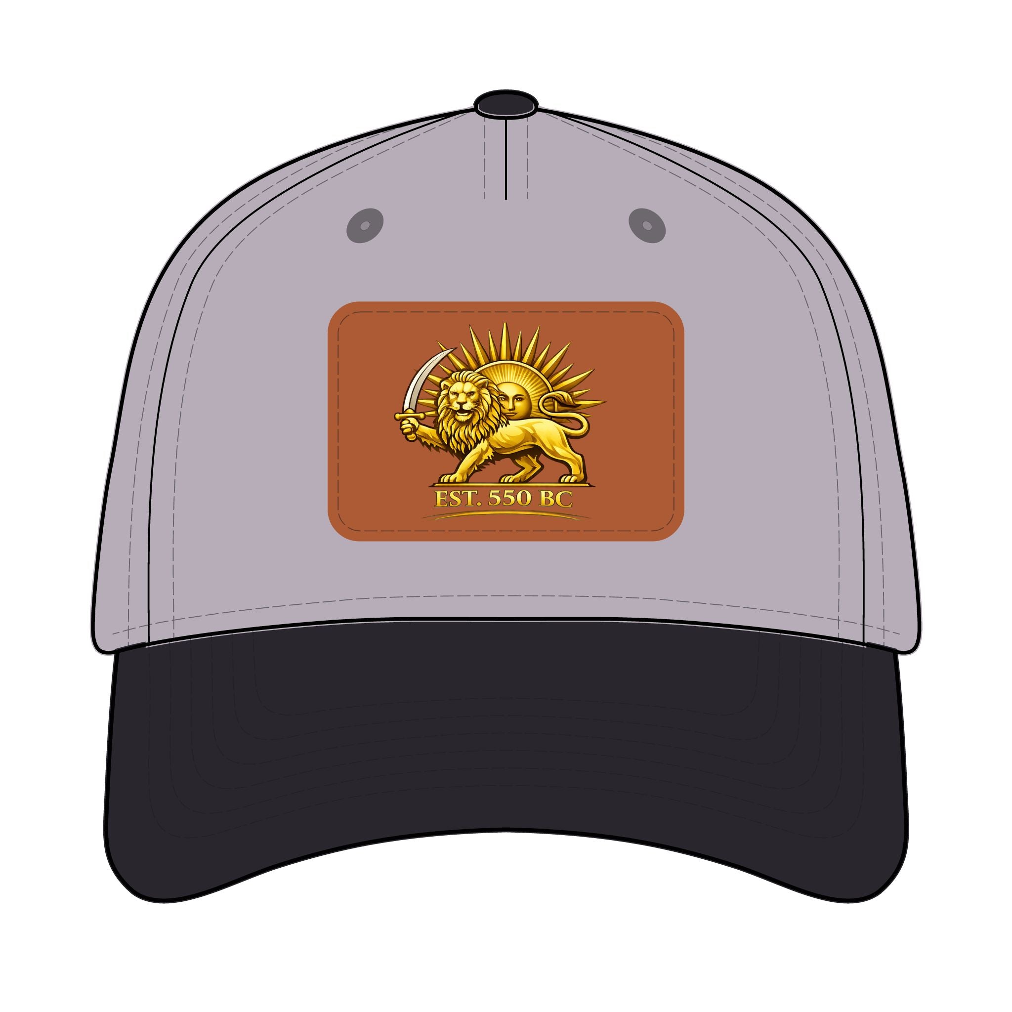 Iran "Lion & Sun" Trucker Hat with leather patch