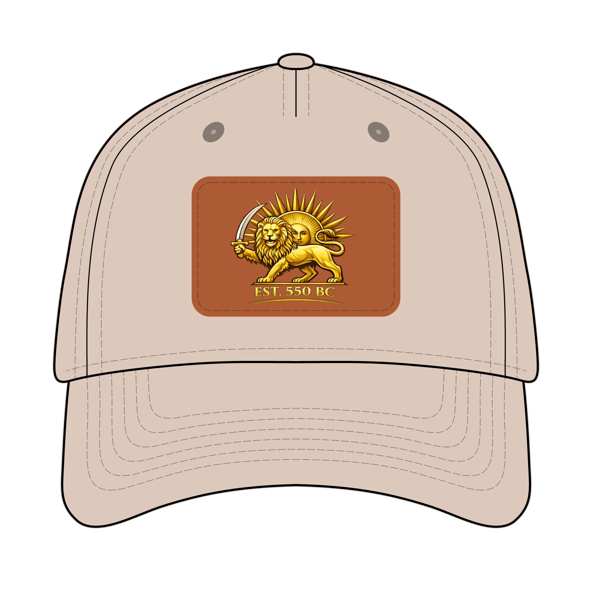 Iran "Lion & Sun" Trucker Hat with leather patch