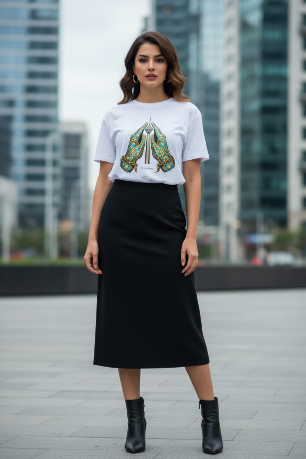 "Freedom" Azadi Milad Tower Prayer Tee