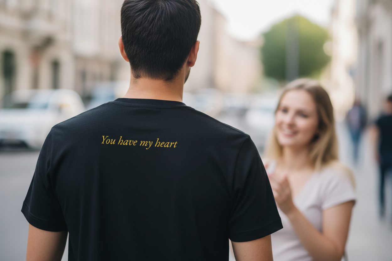 "دل به تو دادم" 'You have my heart' Calligraphy Tee