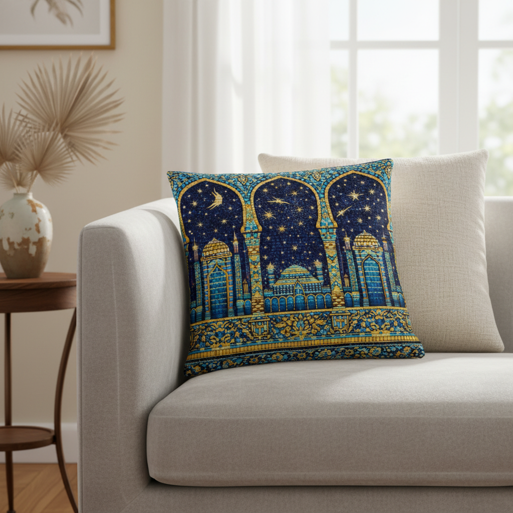 Persian Mosaic "Est. 550 BC" Throw Pillowcase