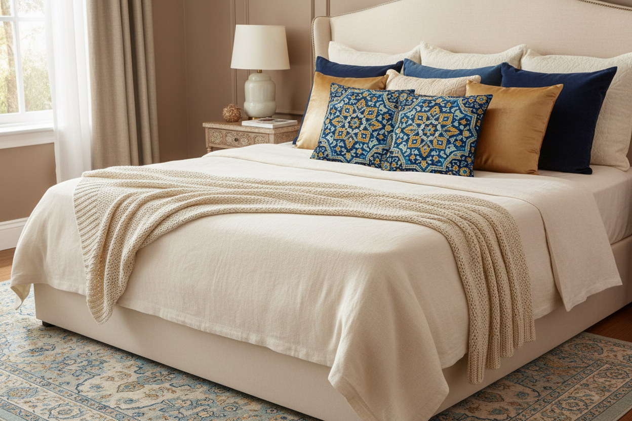 Persian Mosaic "Tile" Pillow