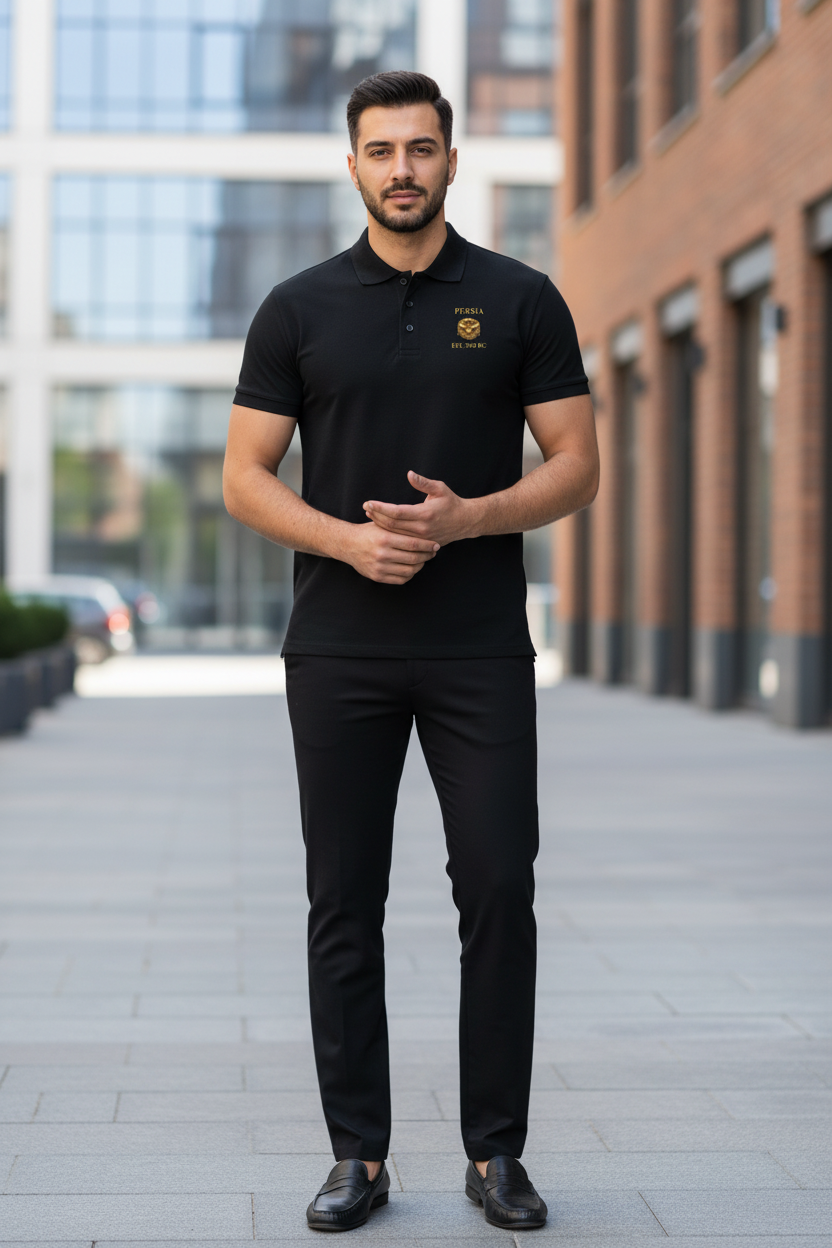 "EST. 550 BC" PERSIA polo shirt